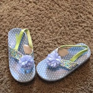 Vintage & very hard to find girls Gymboree Spring Showers sandals. Sz 11?